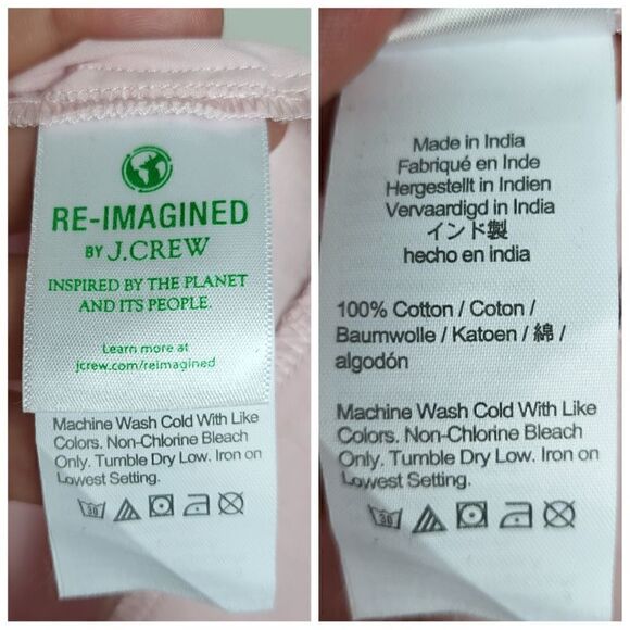 J.Crew Cottage Pink Puff Sleeves Midi Button Up Belted Dress Size XS - Picture 12 of 12